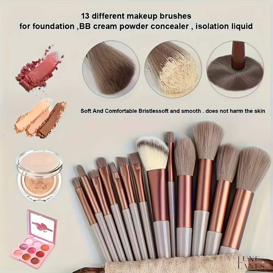 MOZHOU Make-up-Pinsel-Set, 13-teilig, für Gesicht, Unisex - Bild 2