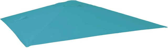 Ersatz-Bezug für Luxus-Ampelschirm MCW-A96 in Türkis, Sonnenschirmbezug aus Polyester, B/T/H: 3,5 x 3,5 x 4,95 m - Bild 2