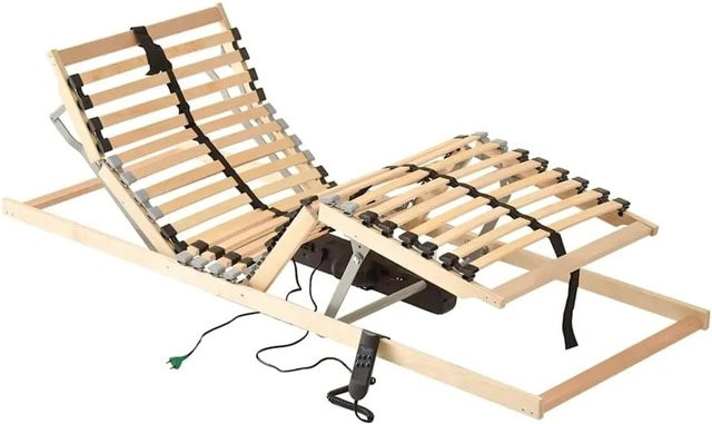 vidaXL Bett-Lattenrost aus Massivholz Buche in Braun, B/T: 80 x 164 cm - Bild 1