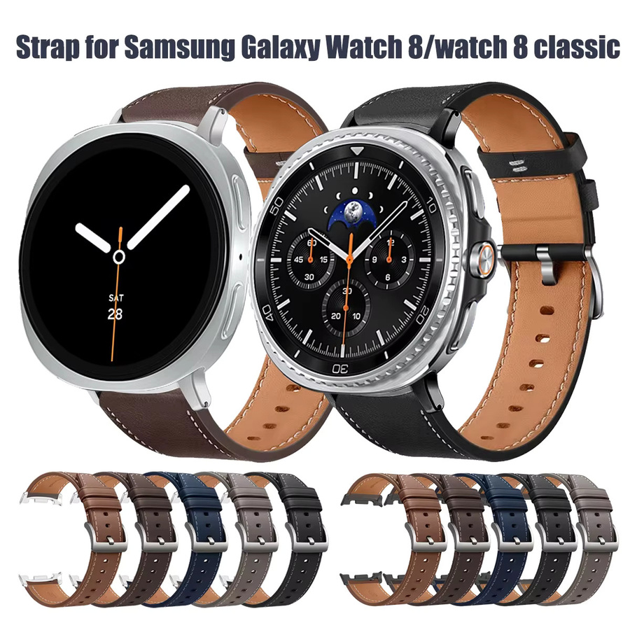 No Gaps Uhrenarmband Leder, Vintage, für Samsung Galaxy Watch - Bild 7