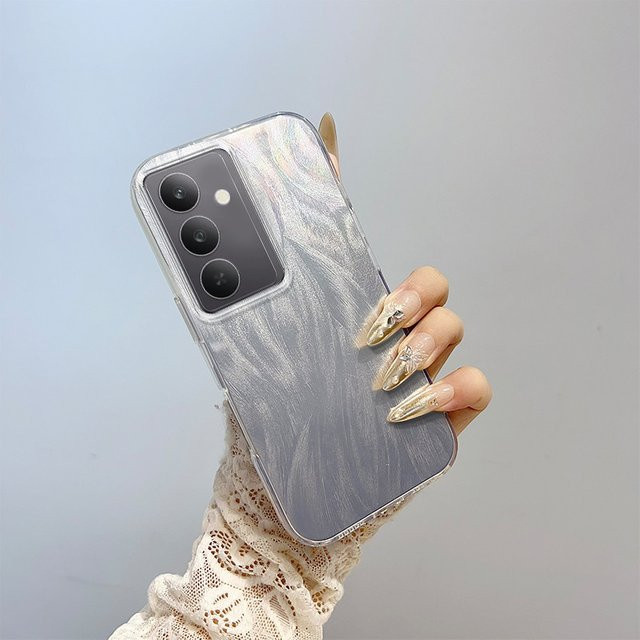 Samsung Galaxy A25 5G Handyhülle Hard Cover mit Laser Silber Farbverlauf - Bild 1