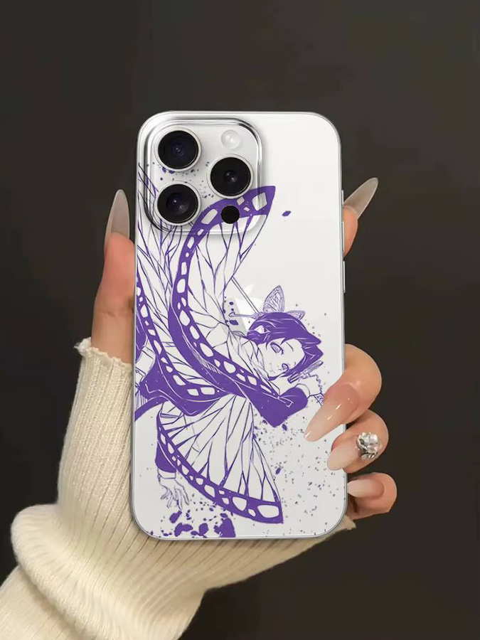 Stoßfeste transparente Handyhülle mit S-Shinobu K-Kocho Design für iPhone 17 16 15 14 13 12 11 Pro Max Plus - Bild 5