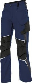Kübler Bodyforce Hose PRO PSA in Dunkelblau/Anthrazit mit Reflexstreifen und Knietaschen, Größe 42 - Bild 1