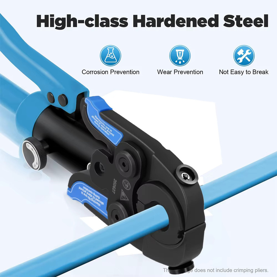 Podofo 4-in-1 Presszangen-Set TH16-20-26-32mm aus gehärtetem Stahl in Schwarz für Aluminium-Kunststoff-, PEX- und PB-Rohre - Bild 6