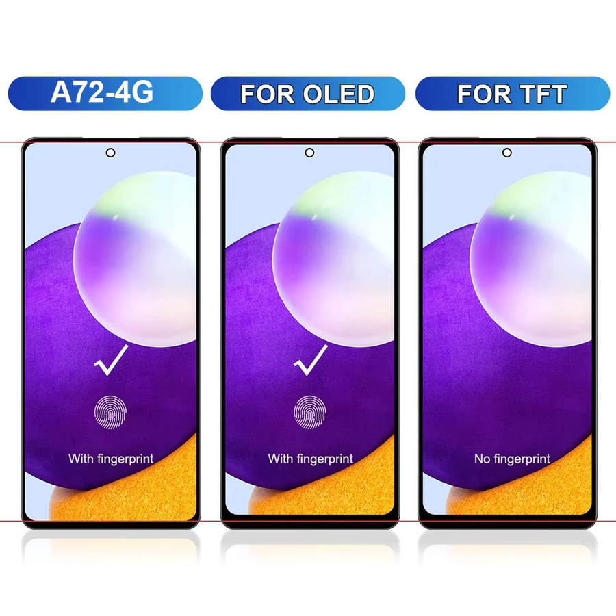 Samsung A72 4G SM-A725F LCD Display Touchscreen Digitizer Montage Ersatz in Schwarz - Bild 3