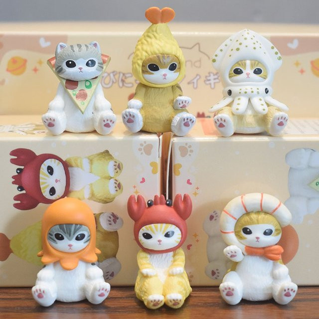 Mofusand Meeresfrüchte-Serie Kostüm-Katzen-Blindbox, Actionfigur, Meerestiere - Bild 1