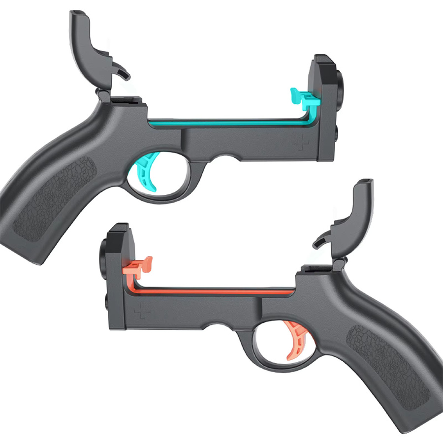 ALLOYSEED Schießspiel Handgriff mit Gun Stock Grip für Nintendo Switch 2 und Joy-Con Controller, Schwarz - Bild 3