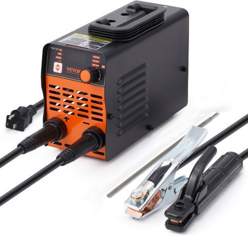 VEVOR 2-in-1 Stabschweißgerät 140 A ARC/Lift WIG Schweißmaschine mit LED-Display, orange - Bild 1