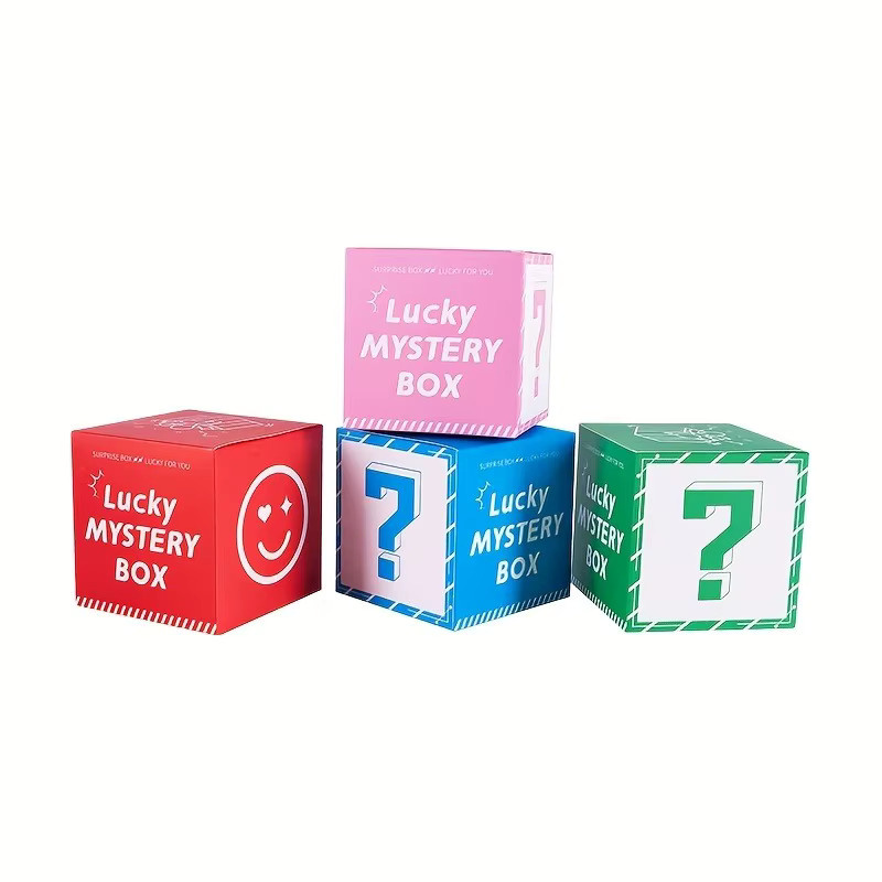 Glücks-Überraschungsboxen aus Papier in Blau und Multicolour für Partygeschenke und Feiertagsüberraschungen - Bild 2