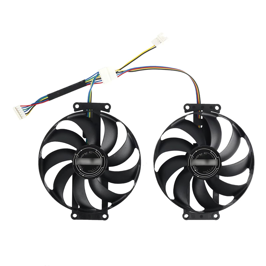 Asus Dual GTX1650 1660 Mini Grafikkarten-Kühler Lüfter, 87mm, 12V, 6-Pin, Schwarz - Bild 2