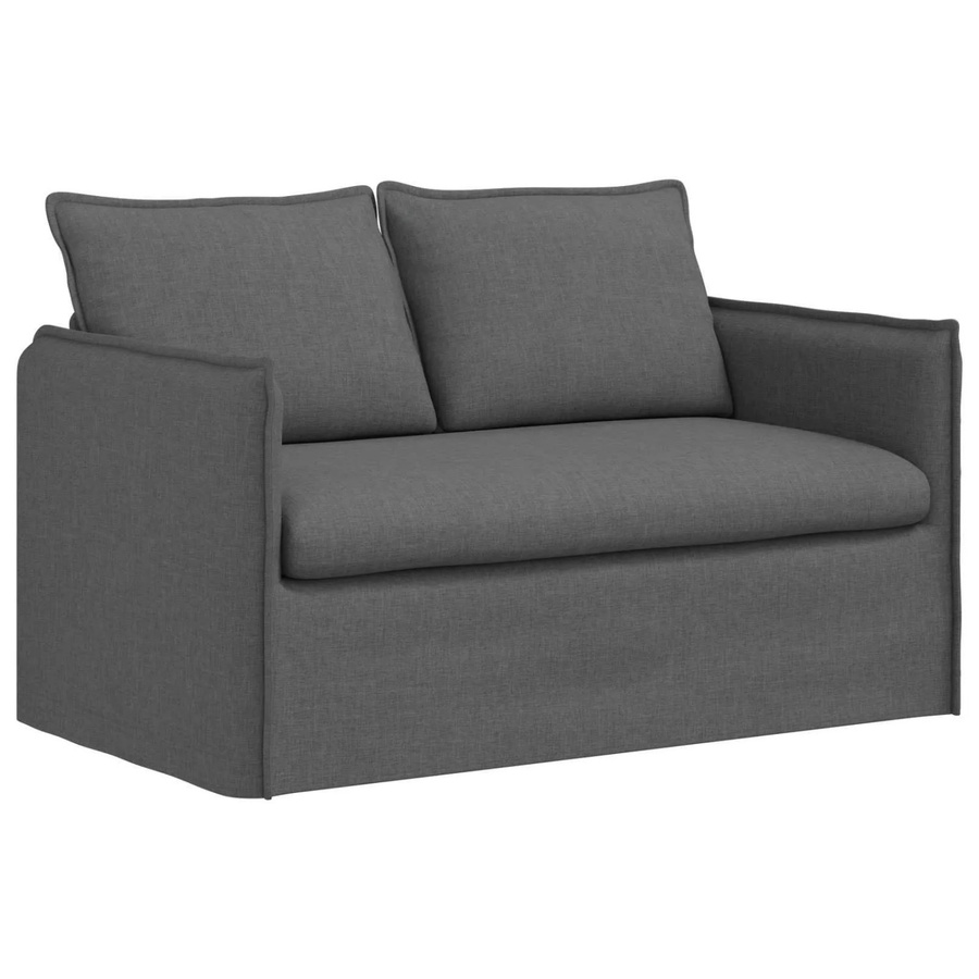 vidaXL Sofa Dunkelgrau mit Stoffbezug und Metallrahmen B/T/H: 136 x 82 x 85 cm - Bild 2