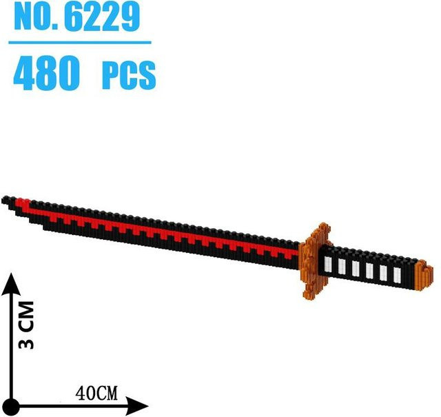 Fashnics Samurai-Schwert Bausteine, 480 Stück, ab 14 Jahren - Bild 1