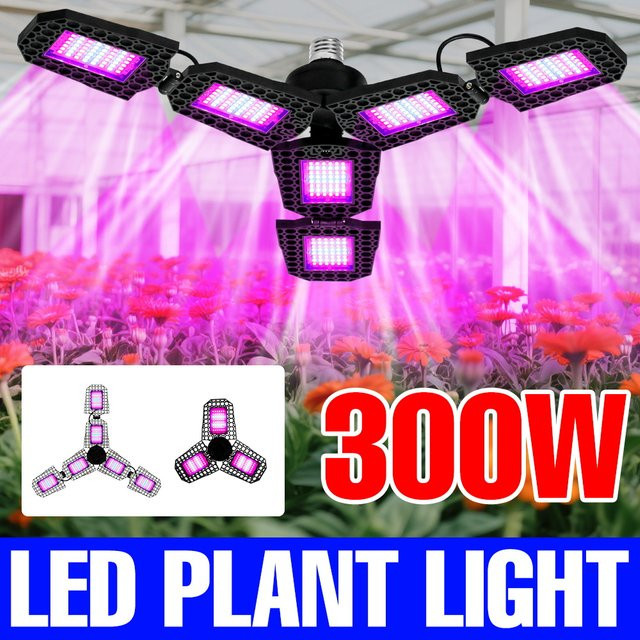 CanLing 300 W LED Grow Light Vollspektrum Anbau Lampe in Schwarz für Pflanzen, Gemüse und Hydrokultur - Bild 1