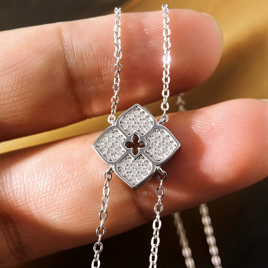 HORRIPAL Halskette, 925 Silber, Moissanit, Damen - Bild 3