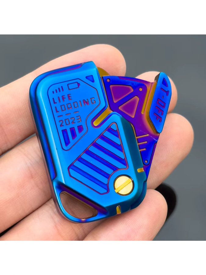 Runwhale Magnetische Push-Karte, mechanischer Schieber, Metall, Antistress-Spielzeug - Bild 6