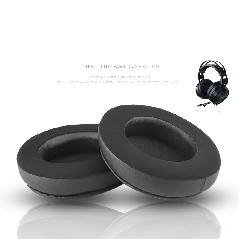 Razer Ersatz-Ohrpolster mit kühlendem Gel und Protein-Leder in Schwarz für Nari 7.1 THX und Nari Ultimate Wireless Kopfhörer - Bild 1