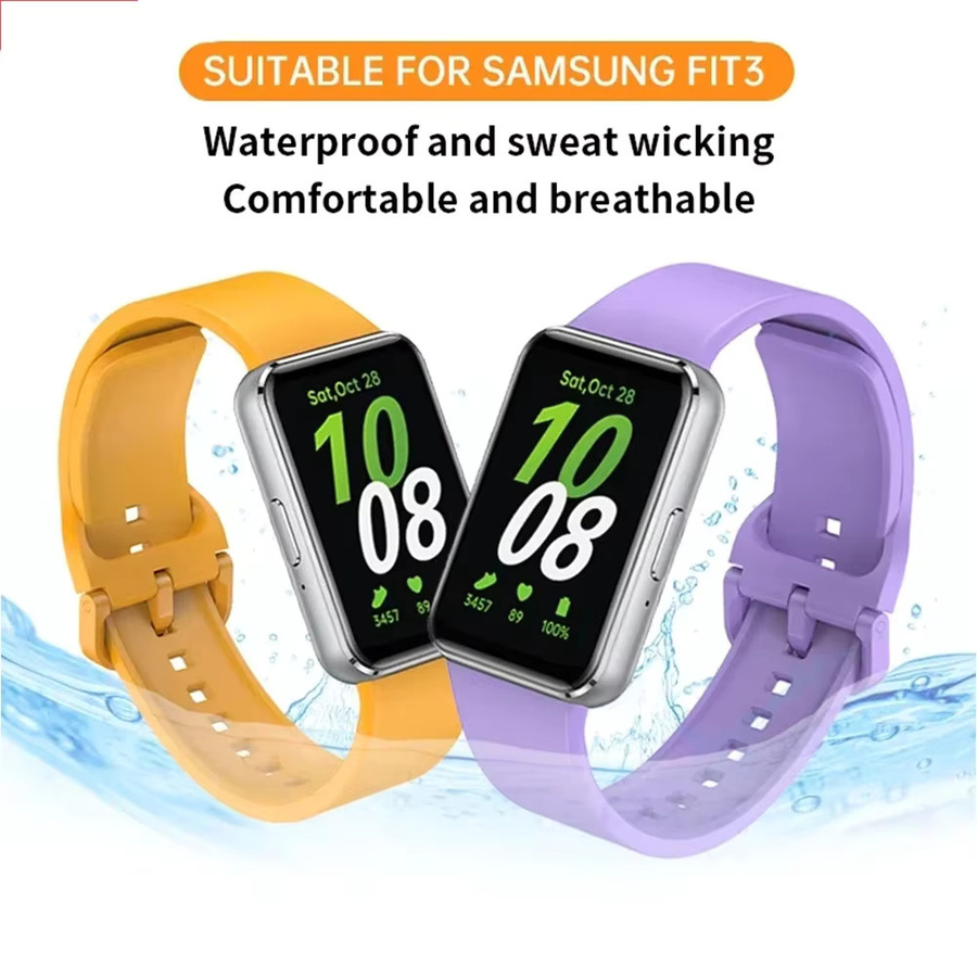 Mptionx Uhrenarmband Silikon, Samsung Galaxy Fit 3, Unisex - Bild 3