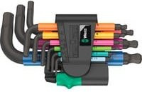 Wera 950/9 Hex-Plus Multicolour 2 Winkelschlüsselsatz, 9-teilig, metrisch, BlackLaser - Bild 1
