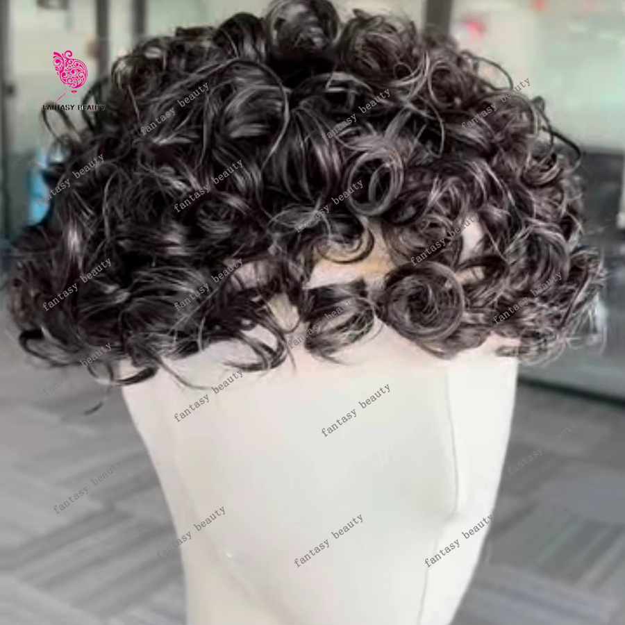 fantasy beauty Herren-Toupet aus 100 % Echthaar, natürliche Locken - Bild 5