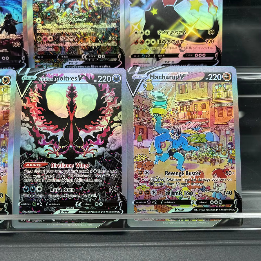 Keeppley Pokémon Sammelkarten, Charizard Machamp Galarianmoltres, Mehrfarbig - Bild 5