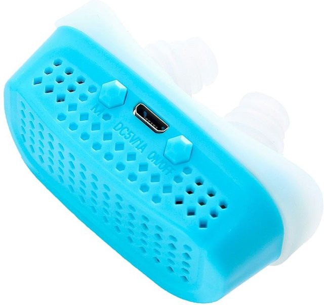 CPAP Tragbarer 3-stufiger elektrischer Schnarchverhinderer, blau - Bild 1