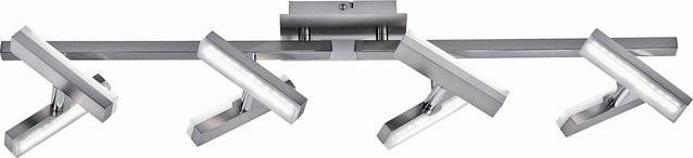 Just Light LED-Spot Rico 8er Set aus Stahl in Silber, verstellbar, warmweiß - Bild 1