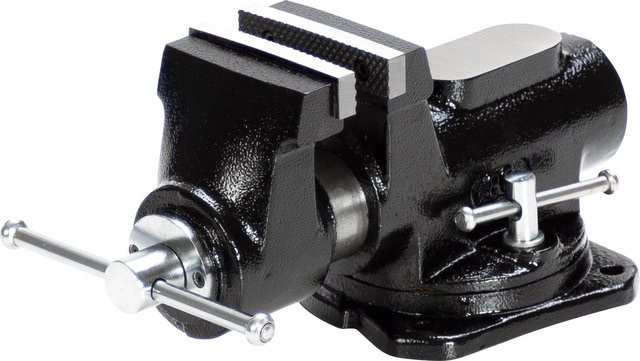LUX-TOOLS Schraubstock SST-80 D Comfort aus Gusseisen in Schwarz - Bild 1