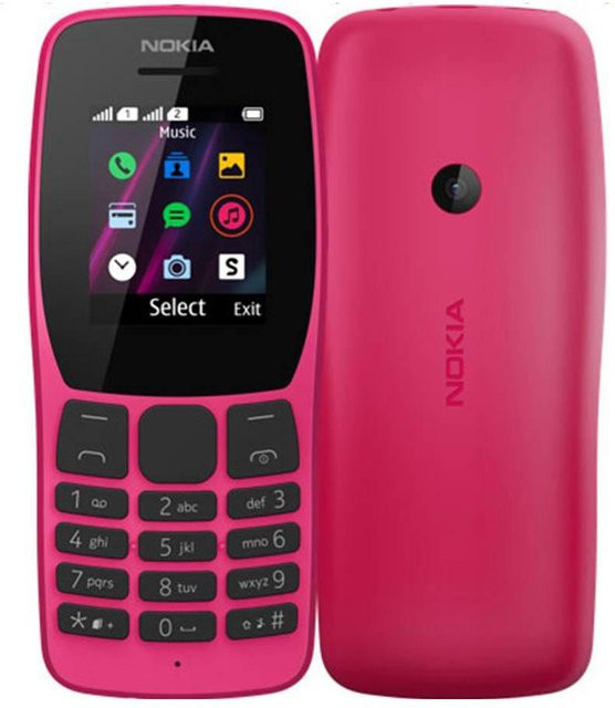 Refurbished Nokia 110 (2019) Dual-SIM Mobiltelefon in Rosa - Bild 1