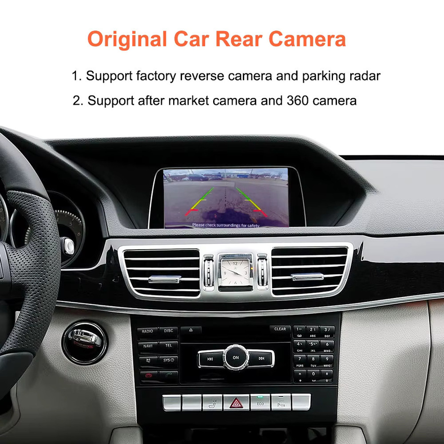Bonroad CarPlay und Android Auto Interface für Mercedes Benz A B C M E Klasse GLA CLA GLK SLK CLS GL W204 W176 W246 NTG 4.5 in Schwarz - Bild 3