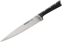 Tefal Ice Force Chefmesser aus Edelstahl in Silber und Schwarz mit ABS-Griff, Länge: 20 cm - Bild 1