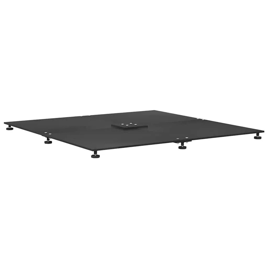 vidaXL Sonnenschirmständer aus Stahl in Schwarz, B/T/H: 100 x 100 x 4 cm - Bild 2