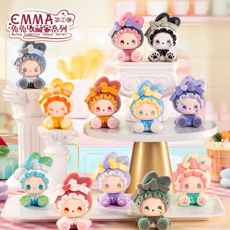 Emma Bunny Collector Series 2 Blind Box von 52TOYS, mehrfarbige beflockte Kawaii-Sammelpuppen aus Kunststoff als dekorative Desktop-Ornamente - Bild 2