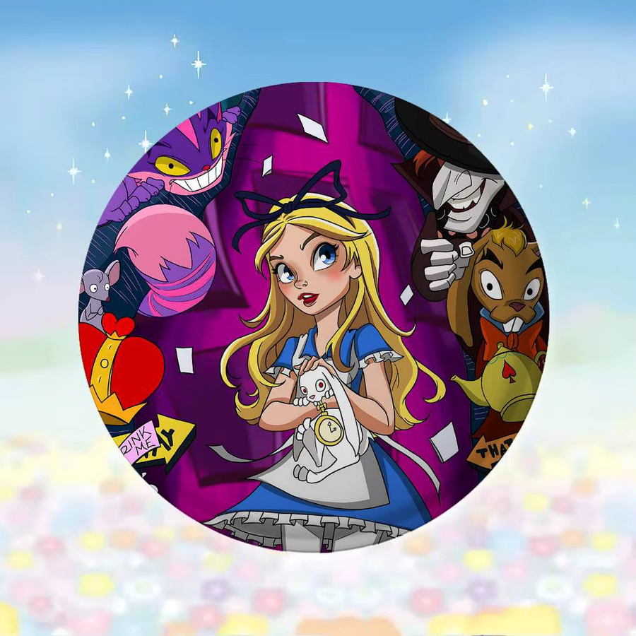 Brosche Anime A-Alice im Wunderland, Bunt - Bild 5