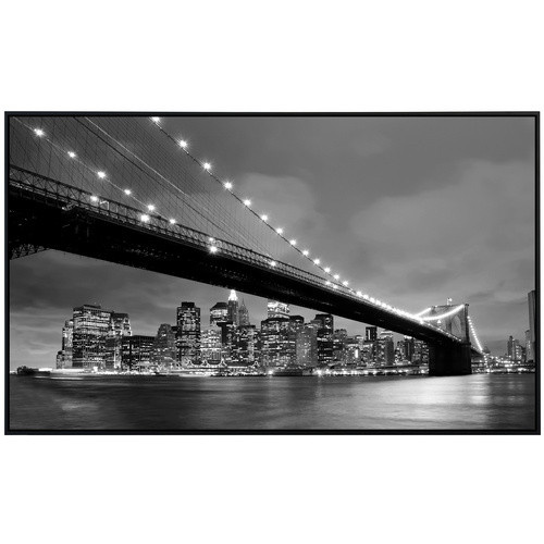 papermoon Infrarotheizung EcoHeat New York Brücke Schwarz Weiss mit Matt-Effekt - Bild 2