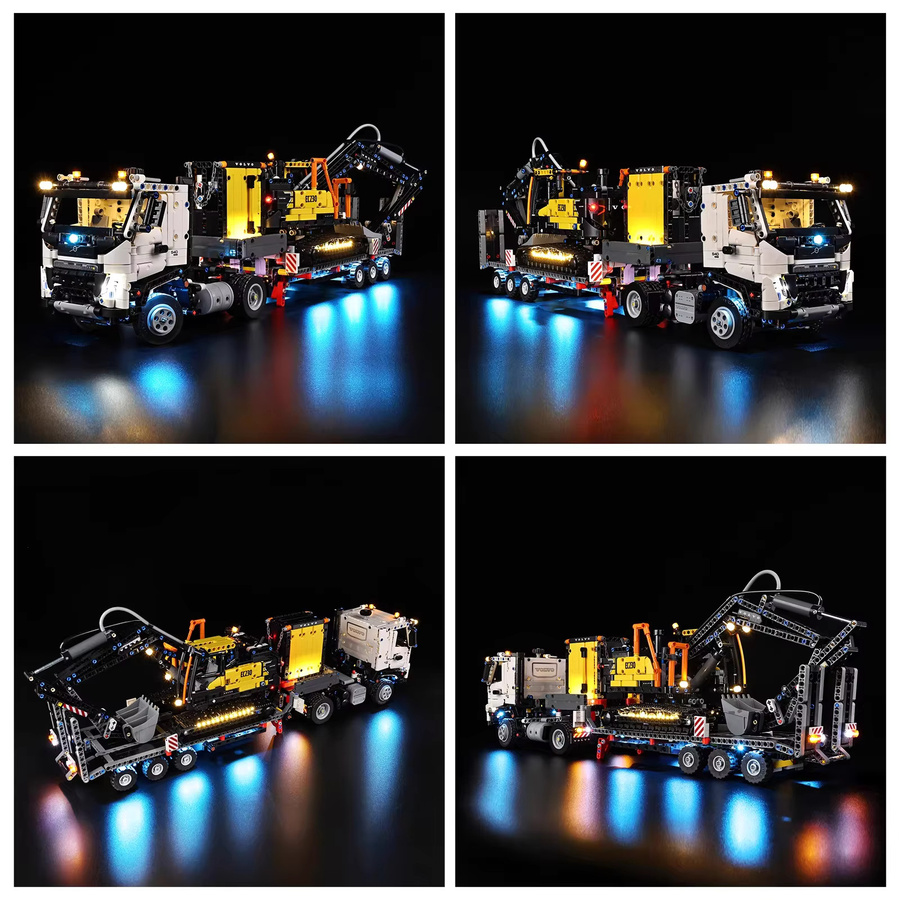 BlockGlow LED-Beleuchtungsset für LEGO Technic Volvo FMX Truck EC230 Elektrobagger 42175, Zubehör - Bild 3