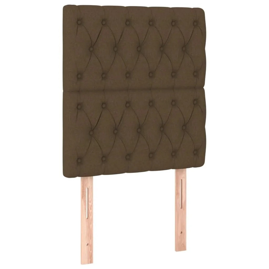 vidaXL Kopfteil Polsterteil in Dunkelbraun mit Stoffbezug, B/T/H: 80 x 7 x 118-128 cm - Bild 2