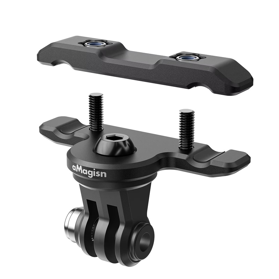 Ykoree Metall BikeTail Mount Kit Klemme in Schwarz für Insta360 Go Ultra, Ace Pro 2, GoPro 11/10 und DJI OSMO Action 5Pro/4/3/6 Sport Kameras - Bild 2
