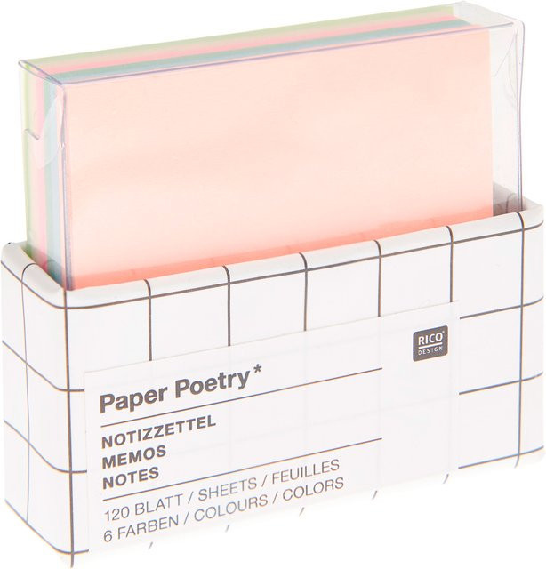 Rico Design Paper Poetry Mini-Notizzettel-Box Multicolor - Bild 1