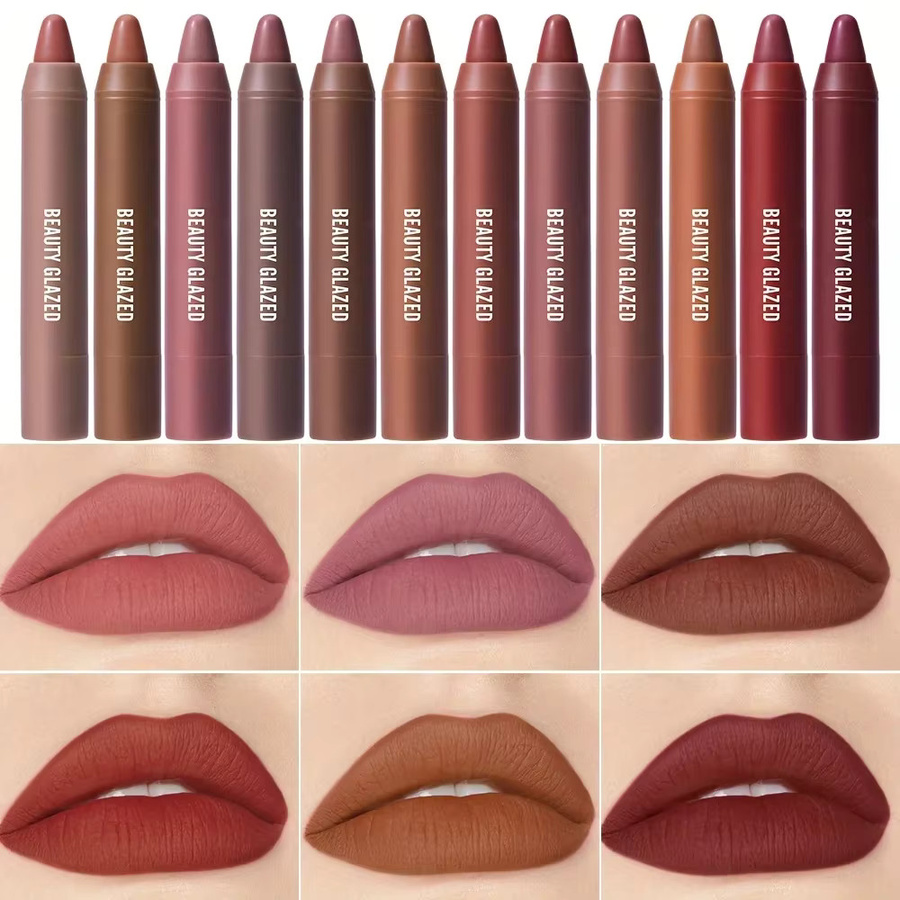 BEAUTY GLAZED Lippenstift, Matt, 12 Farben - Bild 5