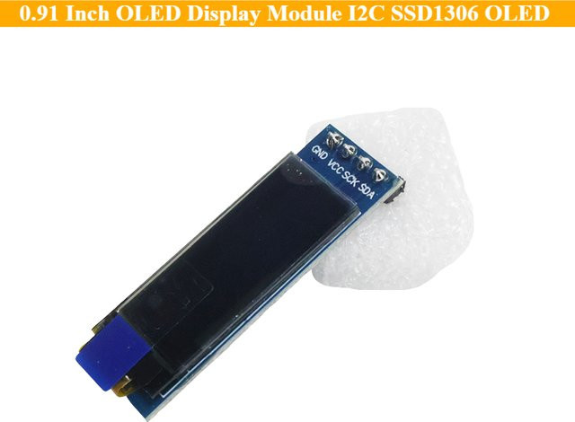 I2C 0,91 Zoll OLED-Anzeigemodul mit SSD1306 Treiber für Arduino in Weiß oder Blau - Bild 1