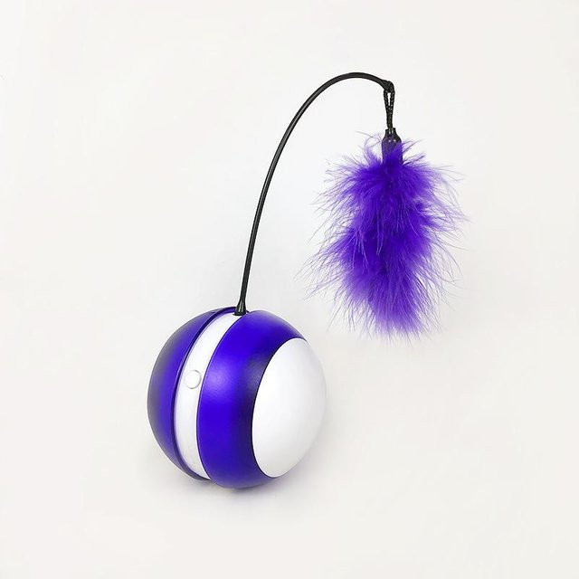 Pet Tumbler Katzenspielzeug, Elektrischer Katzen-Teasing-Stick, Rotierender Sportball - Bild 1