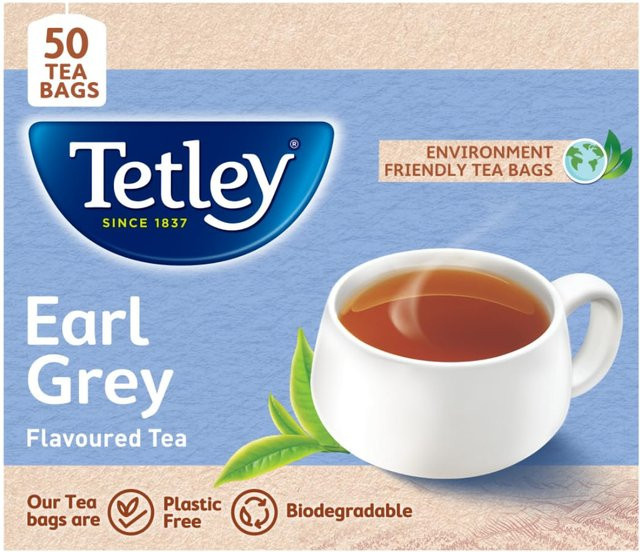 Tetley Earl Grey Schwarztee, Teebeutel, 50 Stück, 100 g - Bild 1
