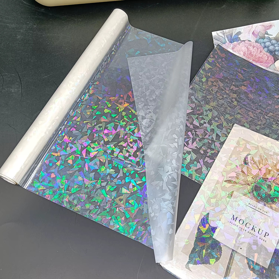 Holografische BOPP Overlay-Laminierfolie in Multicolour, wasserdichte und kratzfeste Glitzerfolie für Scrapbooking - Bild 5
