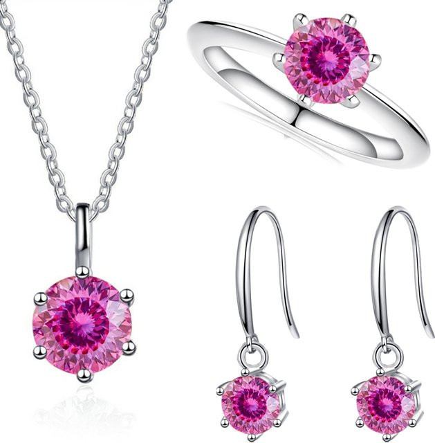 BIJOX STORY Schmuckset, 925 Silber, Moissanit, Damen - Bild 1