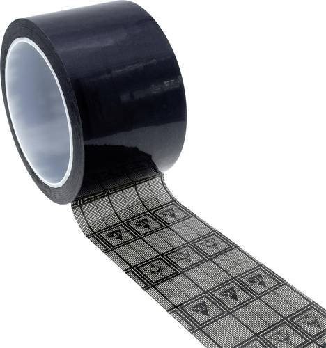 Quadrios ESD-Klebeband Schwarz und Transparent, Länge: 33 m, Breite: 12 mm - Bild 1