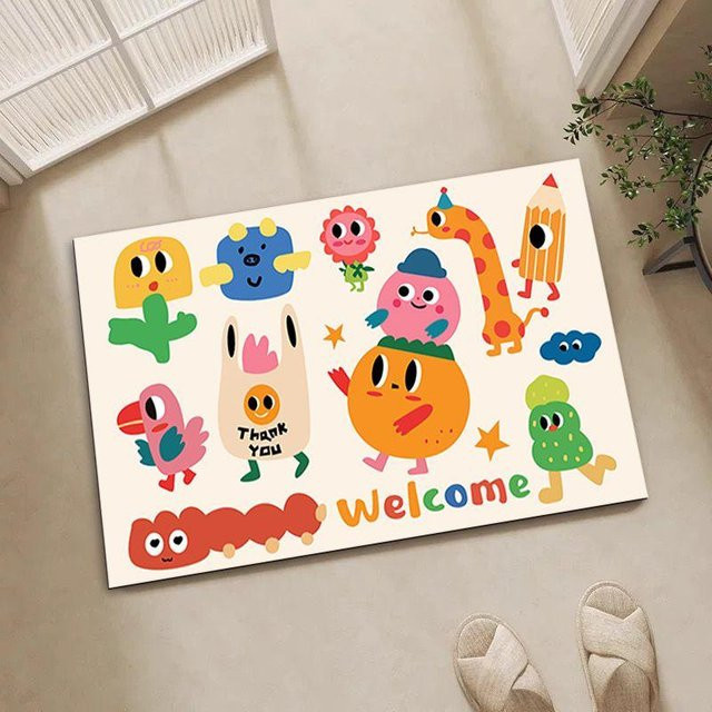 Saugfähige Kieselgur Bodenmatte für das Badezimmer, rutschfeste Fußmatte in Mehrfarben, B/B: 40 x 60 cm - Bild 1