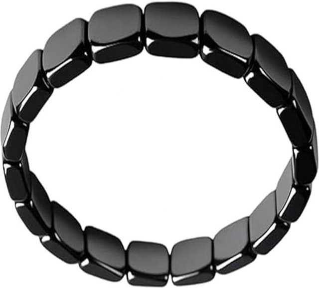 Hong Art Armband, Hämatit, Schwarz, Herren - Bild 1