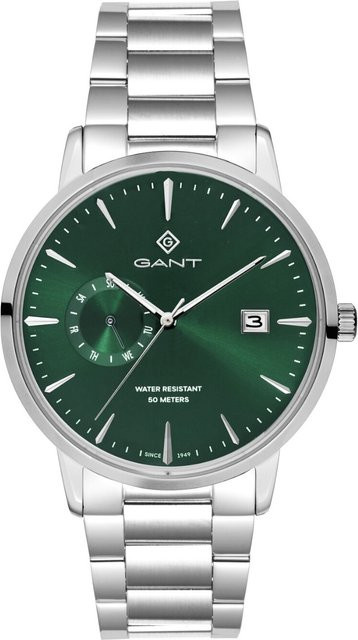 Gant Armbanduhr, Quarz, Edelstahl, Grün, 43 mm, Herren - Bild 1