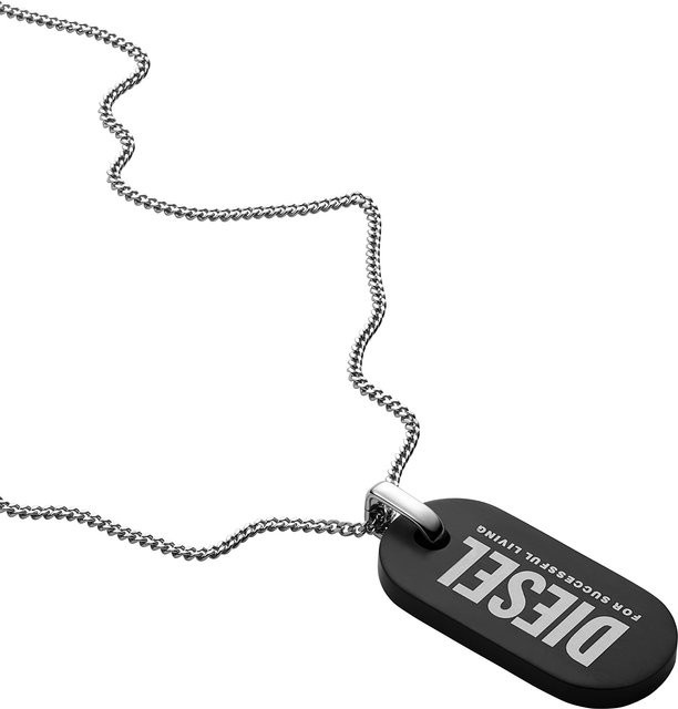 Diesel Halskette Edelstahl, Schwarz, Herren - Bild 1