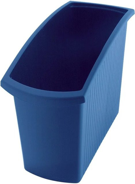 PROREGAL SparSet 4er Pack Rechteckige Kunststoff Papierkörbe Blau, H x B x T: 45 x 34,5 x 19,4 cm - Bild 1